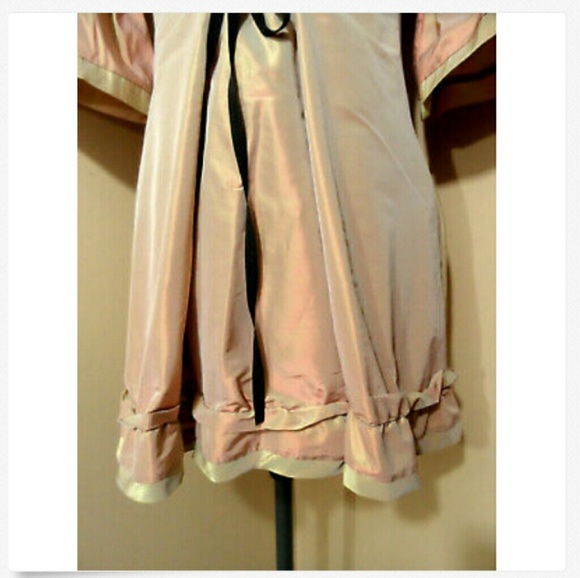 SZYMKOWICZ Color Shifting Trench Coat M Pink - Picture 5 of 8